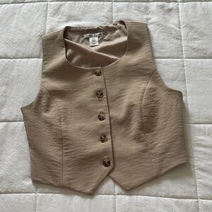 Christian Lacroix Beige Cropped Vest